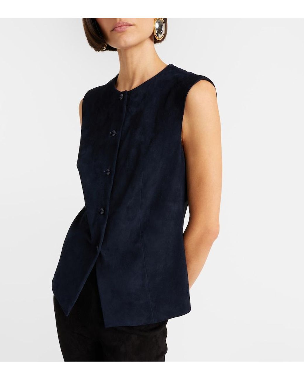 Stouls Blue Casino Suede Vest