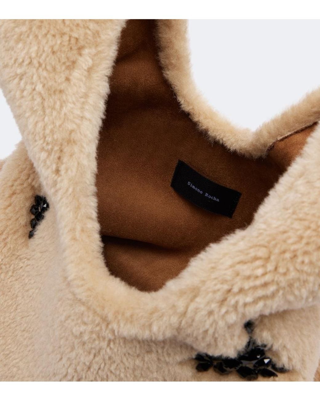 Simone Rocha Natural Embellished Shopper