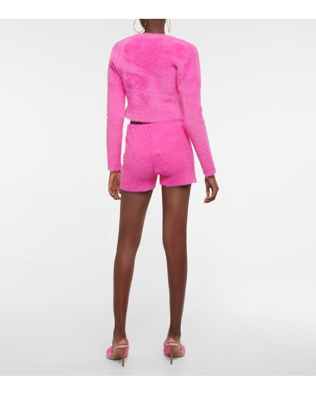 Jacquemus Pink Nylon "la Maille Neve" Cardigan