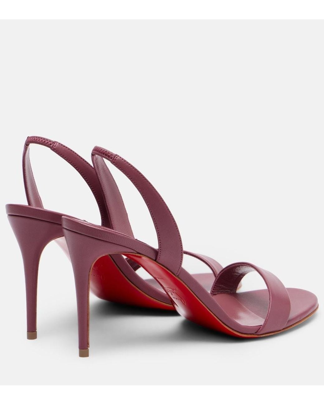 Christian Louboutin Pink O Marilyn 85 Leather Sandals