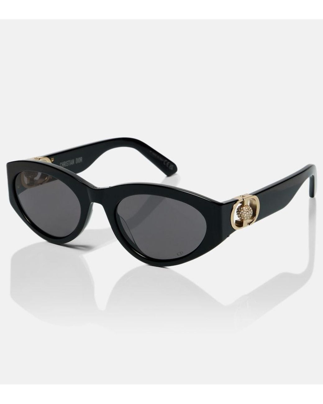 Dior Black 30Montaigne B7I Oval Sunglasses