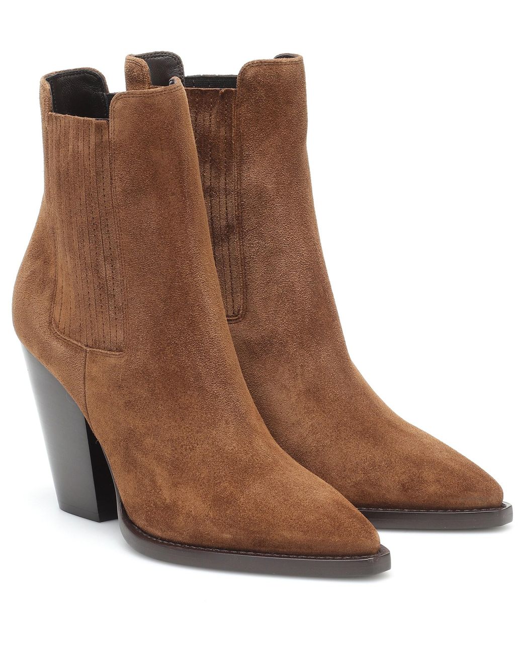 Saint Laurent Theo 95 Suede Ankle Boots 