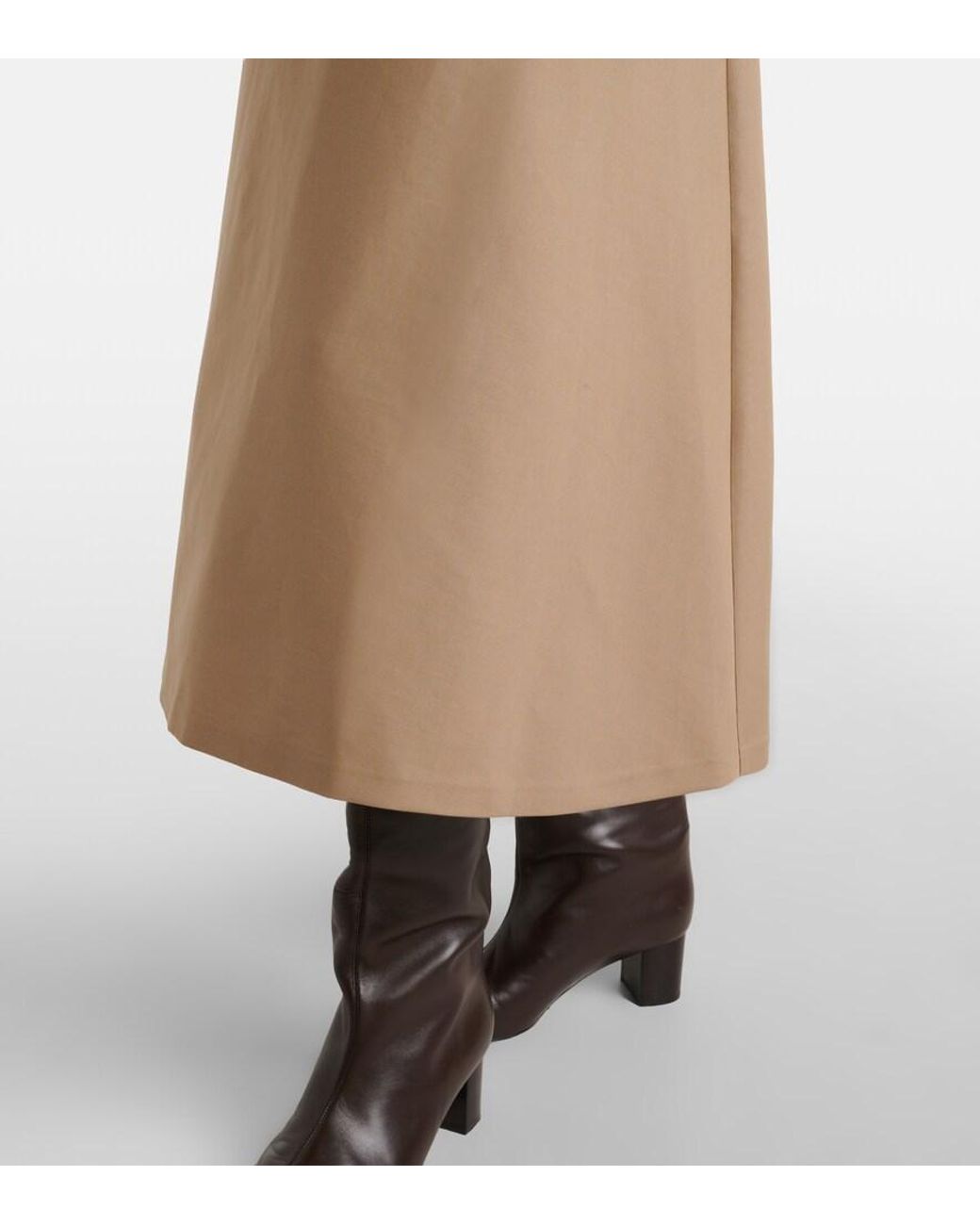 Rohe Natural Cotton Midi Skirt