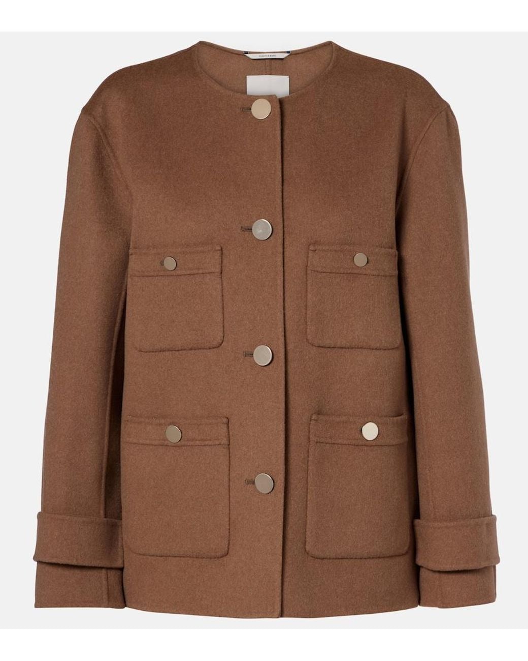 Max Mara Brown Alba Virgin Wool Jacket