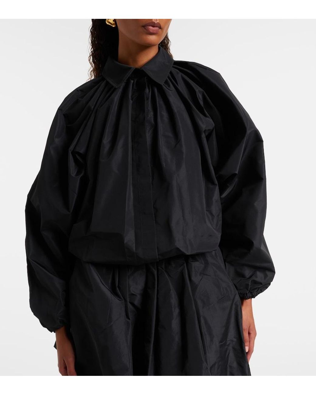Blouse Bubble Patou en coloris Black