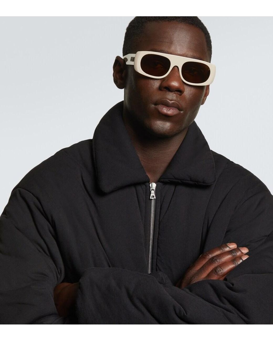 Fendi Ovale Sonnenbrille Signature in Natural für Herren