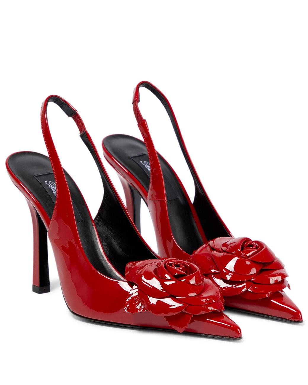 Blumarine Patent Leather Slingback Pumps in Red Lyst