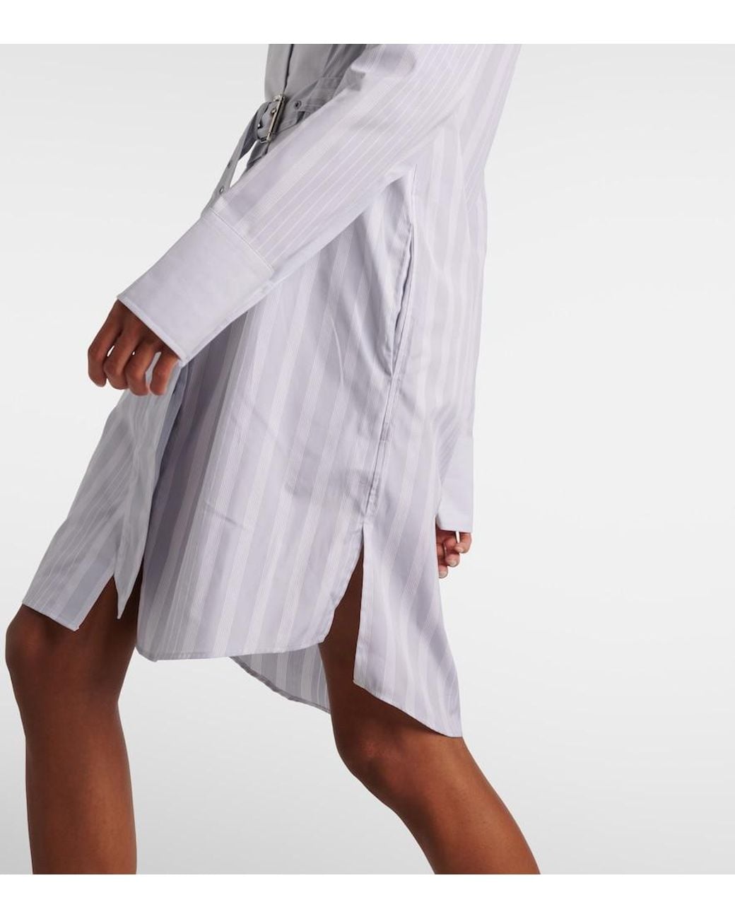 J.W. Anderson Blue Striped Cotton Shirt Dress