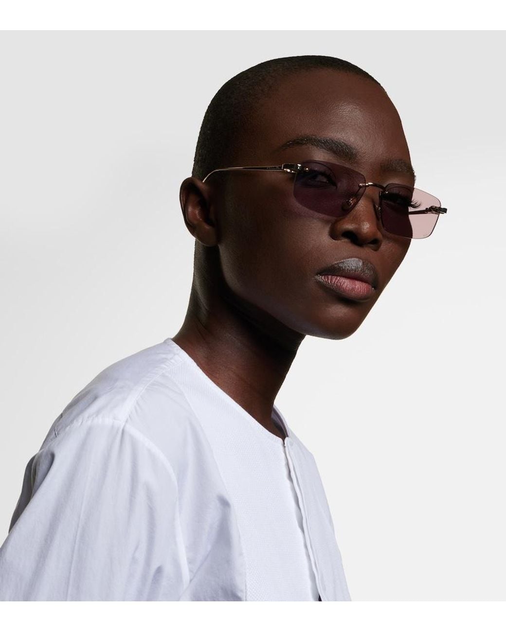 Dior Pink Cdior S4U Rectangular Sunglasses