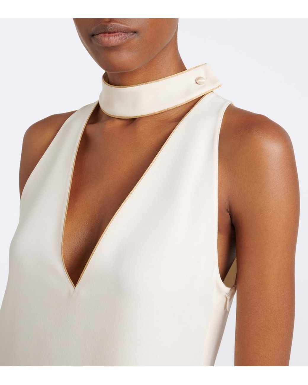 Valentino Garavani Natural Cady Couture Top