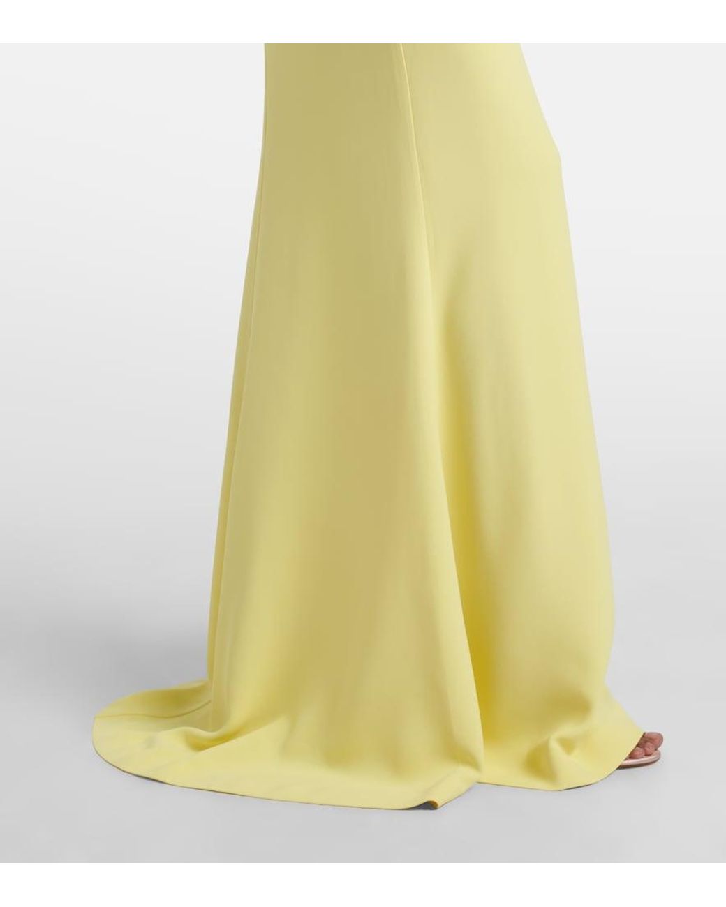 Elie Saab Yellow Halterneck Cady Gown