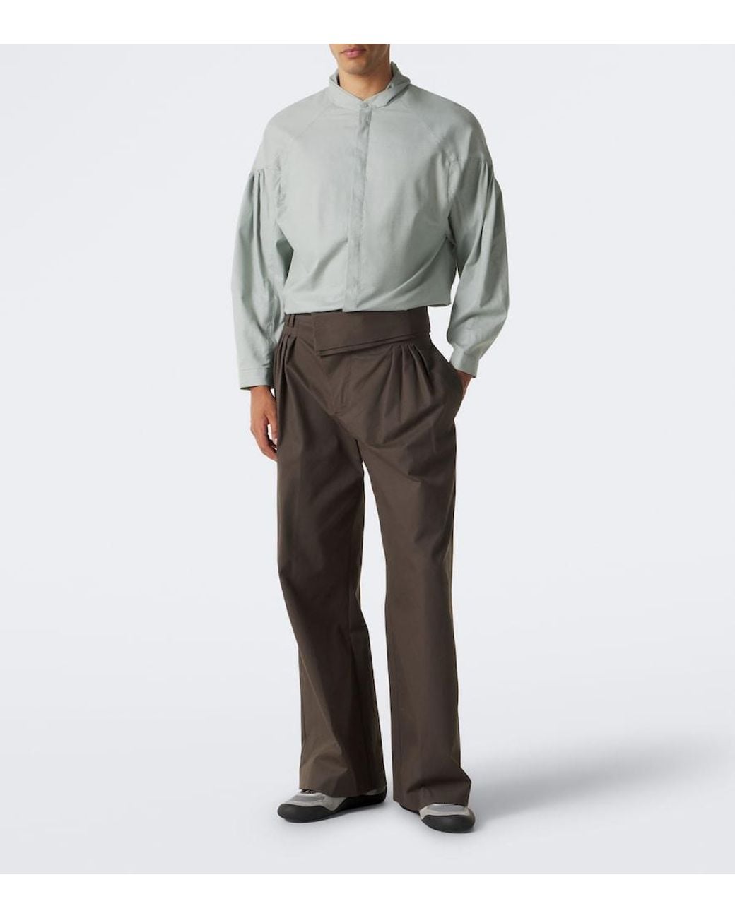 Kiko Kostadinov Brown Dieze Cotton Wide-Leg Pants for men