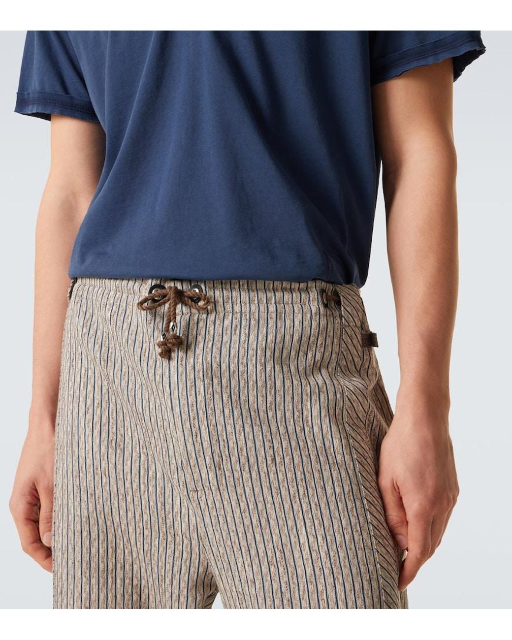 Kiko Kostadinov Natural Kyan Cotton And Linen-Blend Straight Pants for men