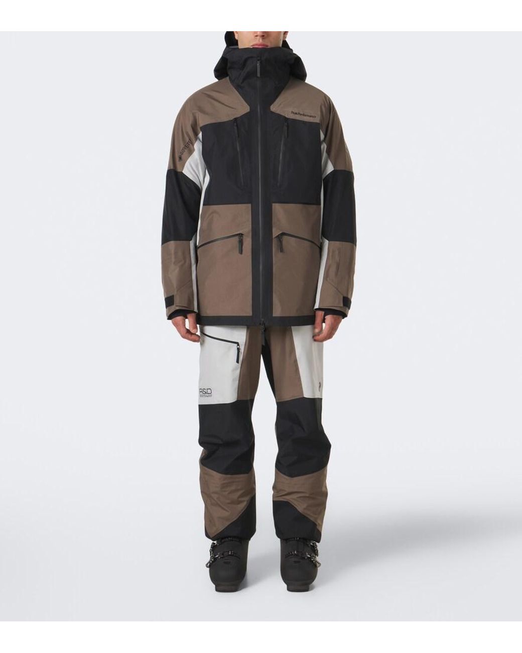 Peak Performance Brown Vertical Gore-Tex Ski Jacket for men