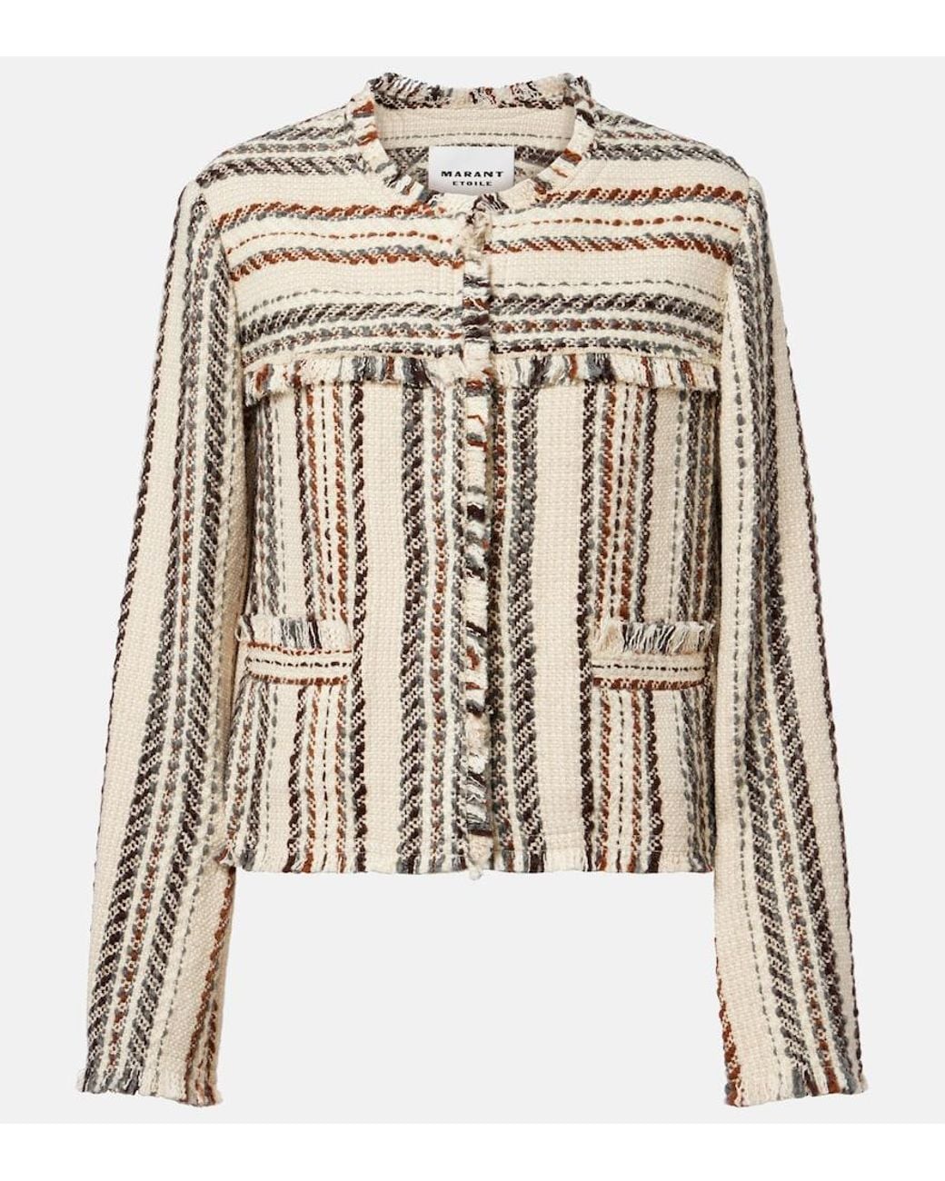 Isabel Marant Multicolor Izaria Cotton And Wool-Blend Jacket