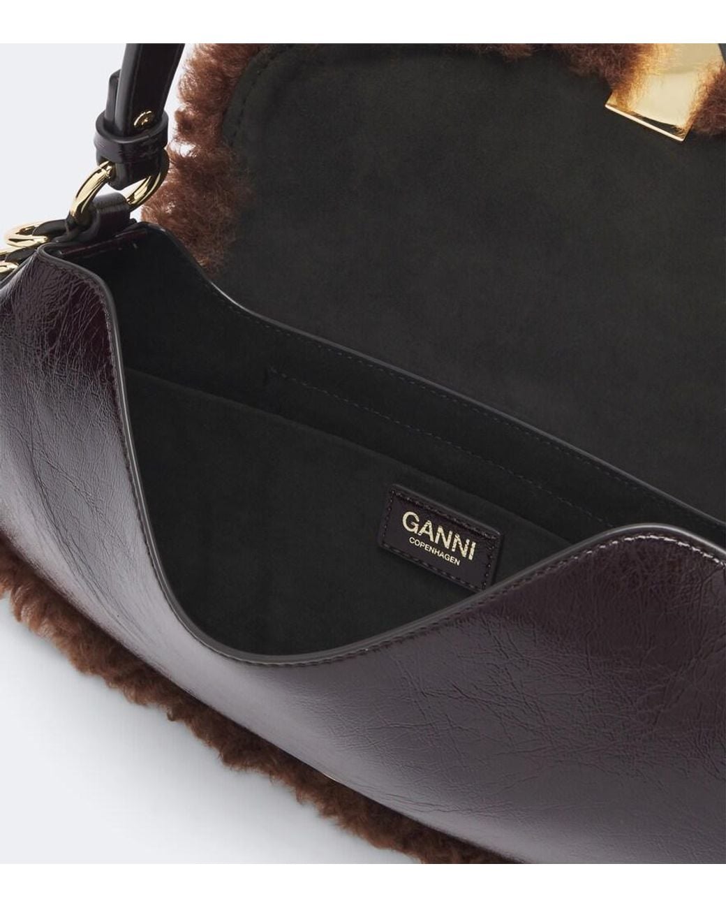 Ganni Brown B-Kat Shoulder Bag