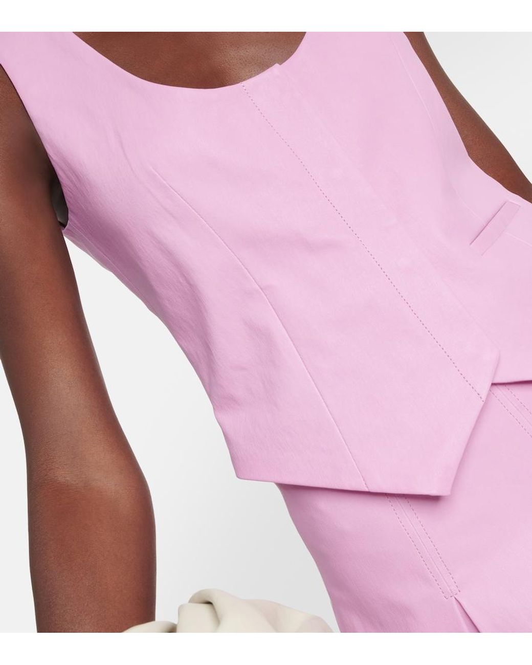 Stouls Pink Adrian Leather Vest