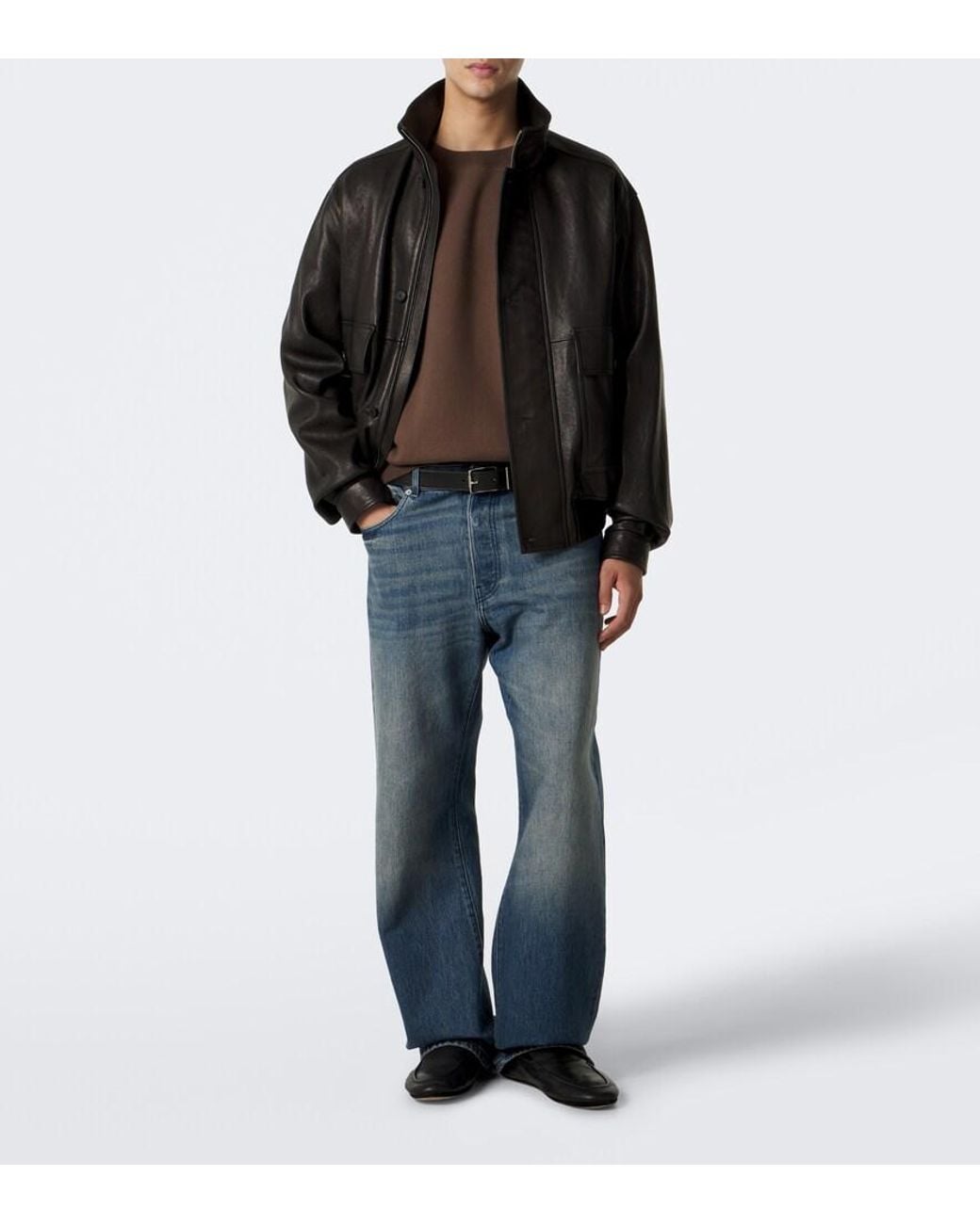 Auralee Brown Cotton Sweatshirt for men