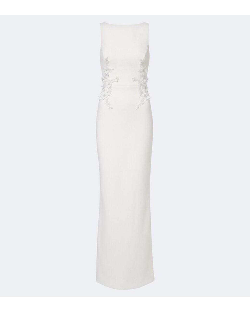 Rebecca Vallance White Andre Embellished Gown