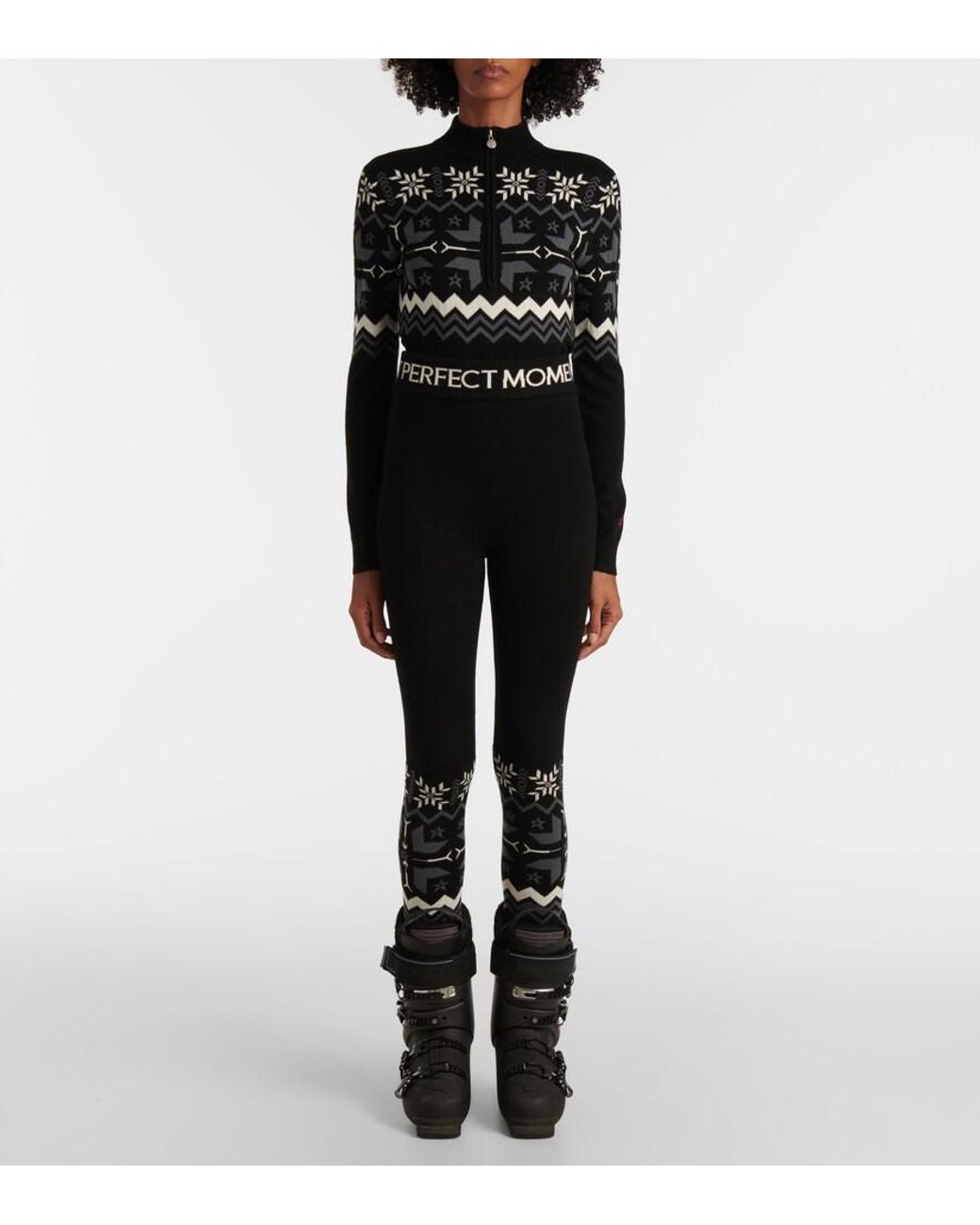 Perfect Moment Black Nordic Legging