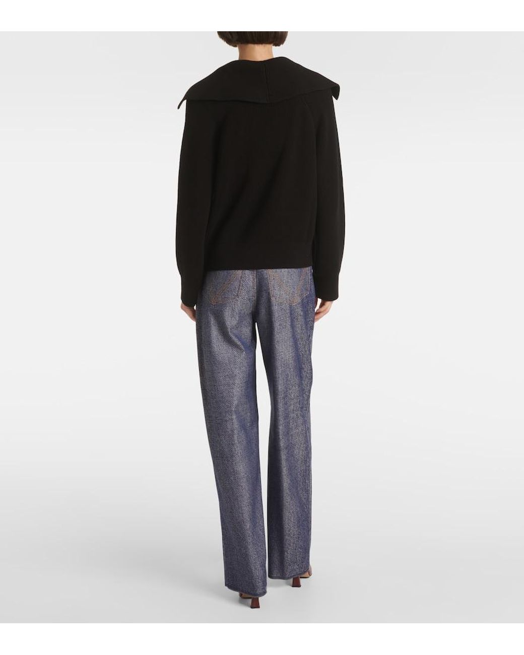 Bottega Veneta Black Cotton Sweater