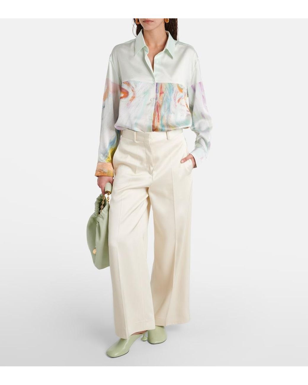 JACQUES WEI Blue Printed Shirt