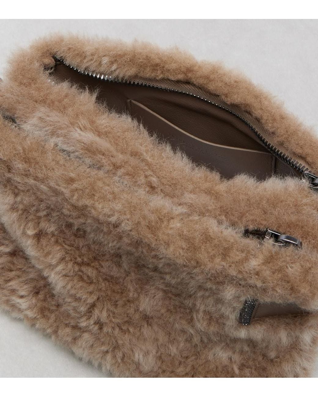 Clutch Small di Brunello Cucinelli in Brown