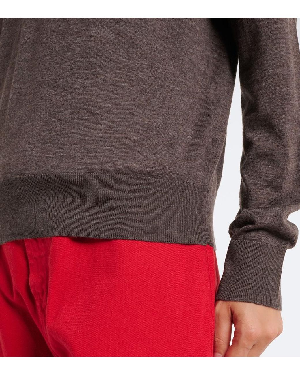 Loulou de Saison Gray Miles Cashmere Polo Sweater