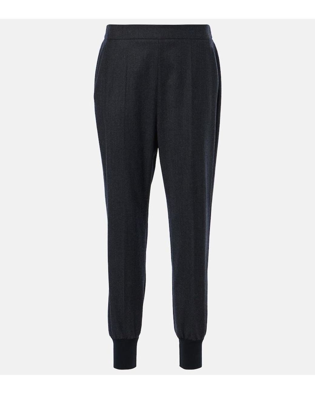 Stella McCartney Blue Wool Flannel Sweatpants