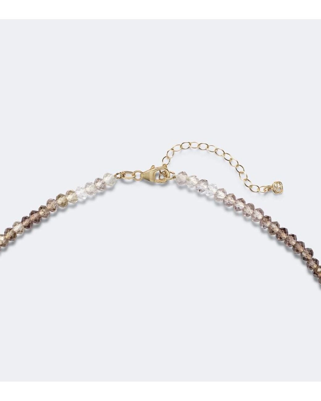 Sydney Evan Metallic 14Kt Beaded Necklace With Labradorite And Diamonds for men