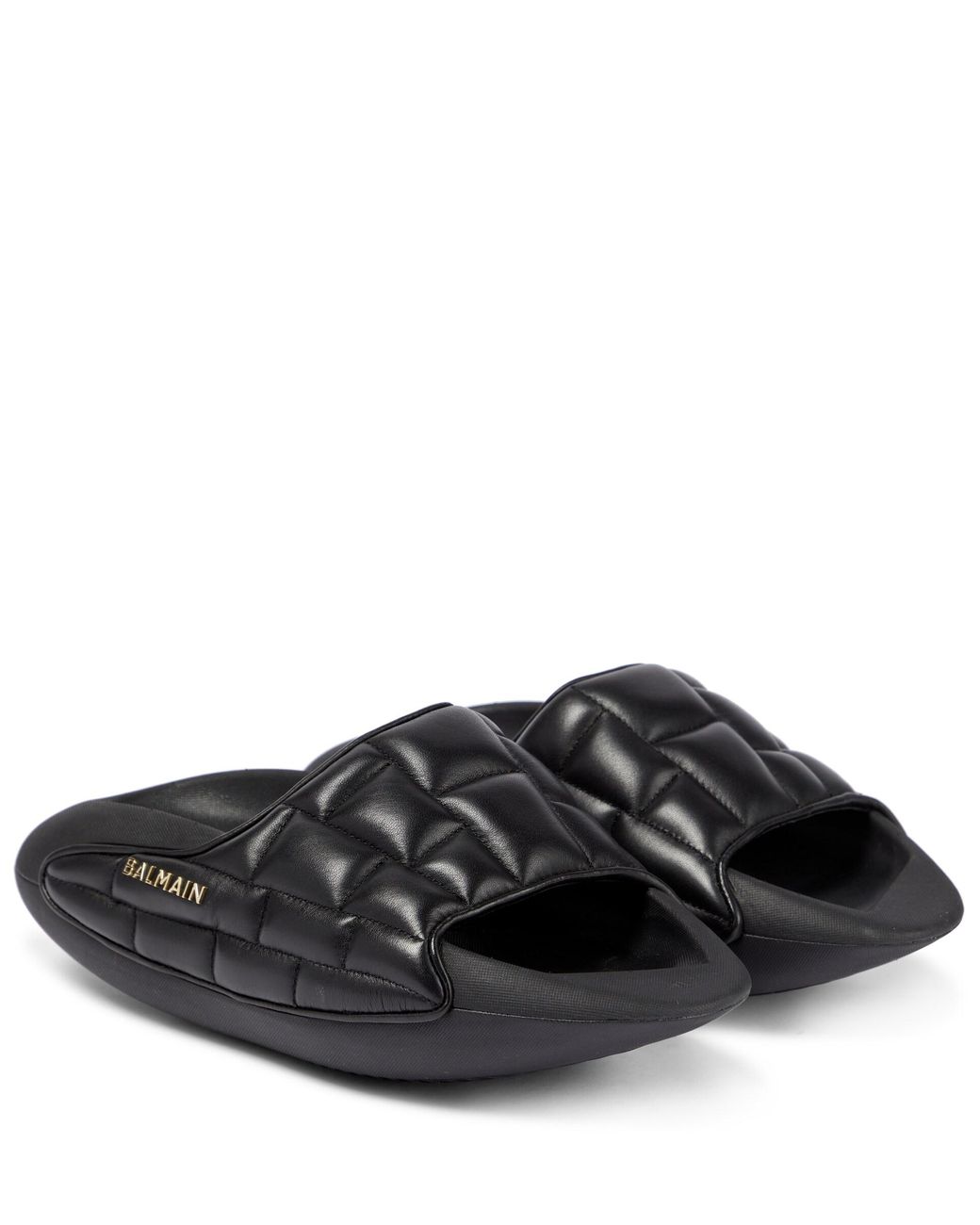 専用BALMAIN B-IT Sandals balmain-NOIR-B-it-Leather-