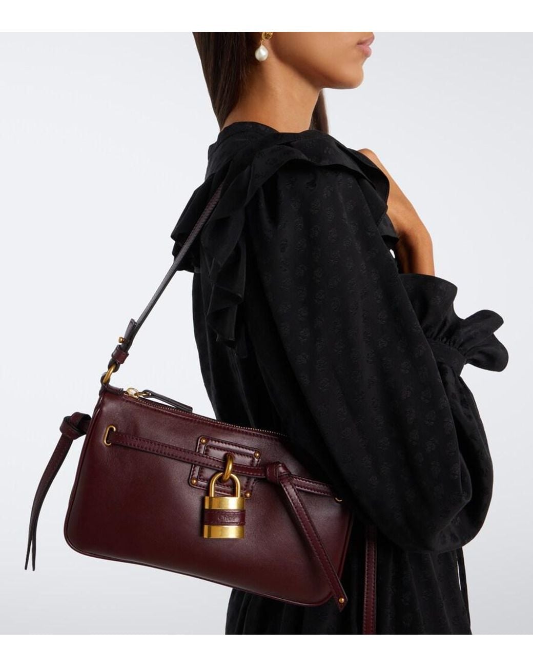 Chloé Purple Paddington Sling Mini Leather Shoulder Bag