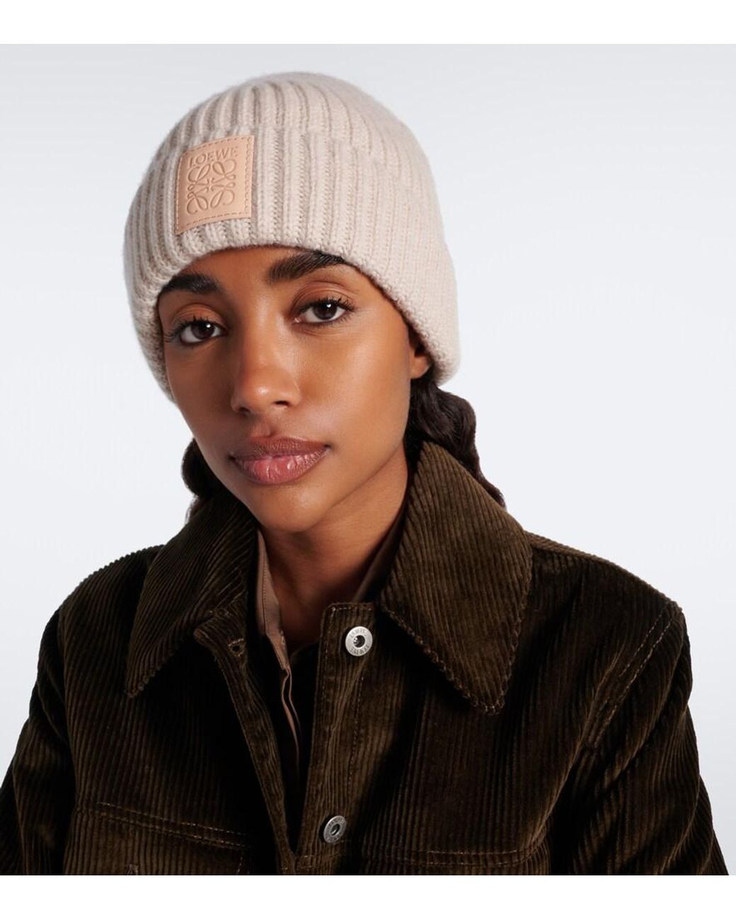 Loewe Natural Anagram Cashmere Beanie