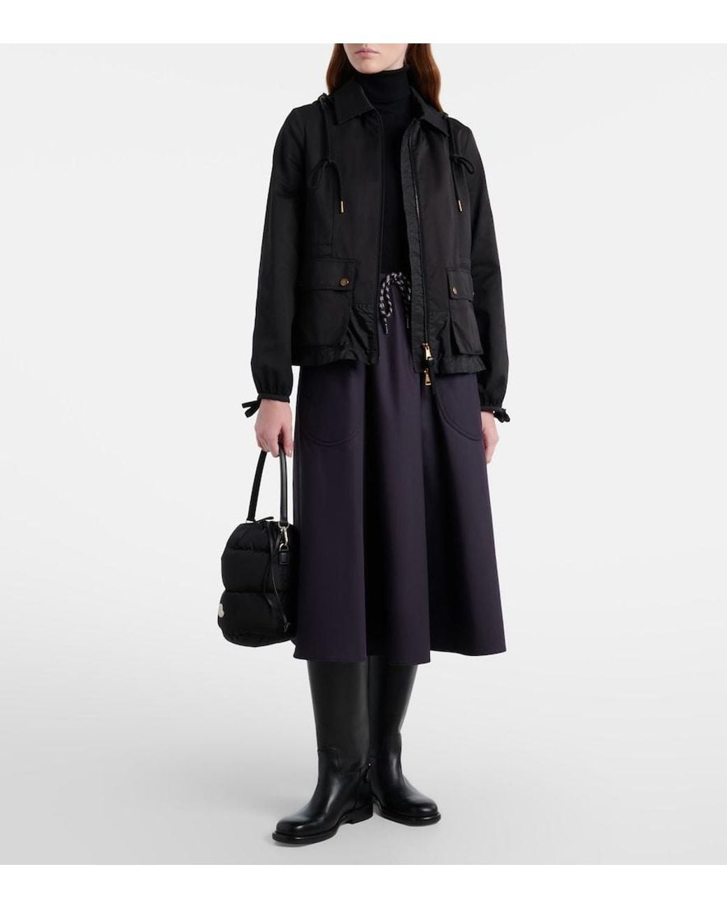 Moncler Black Adenium Gabardine Jacket