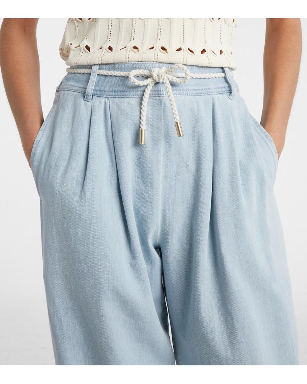 Zimmermann Blue Ascension Tapered Jeans