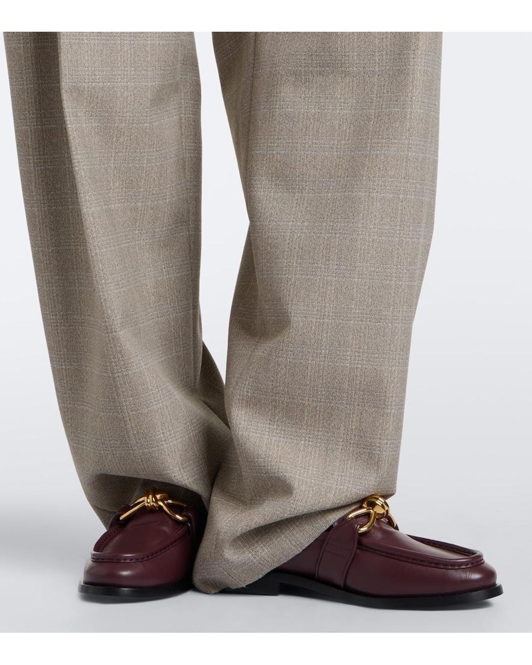 Bottega Veneta Brown Astaire Knot Leather Loafers