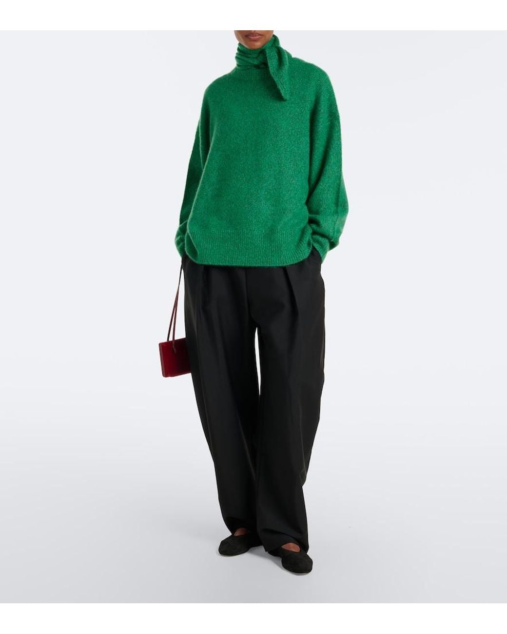 arch4 Green Pavilion Cashmere And Silk Sweater
