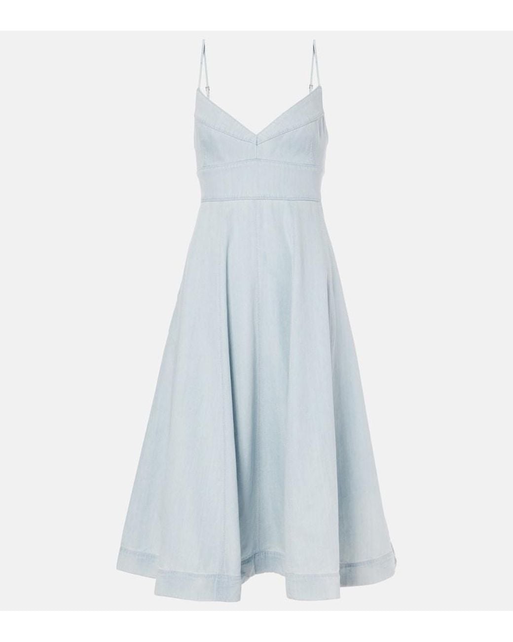 Zimmermann Blue Acacia Denim Midi Dress