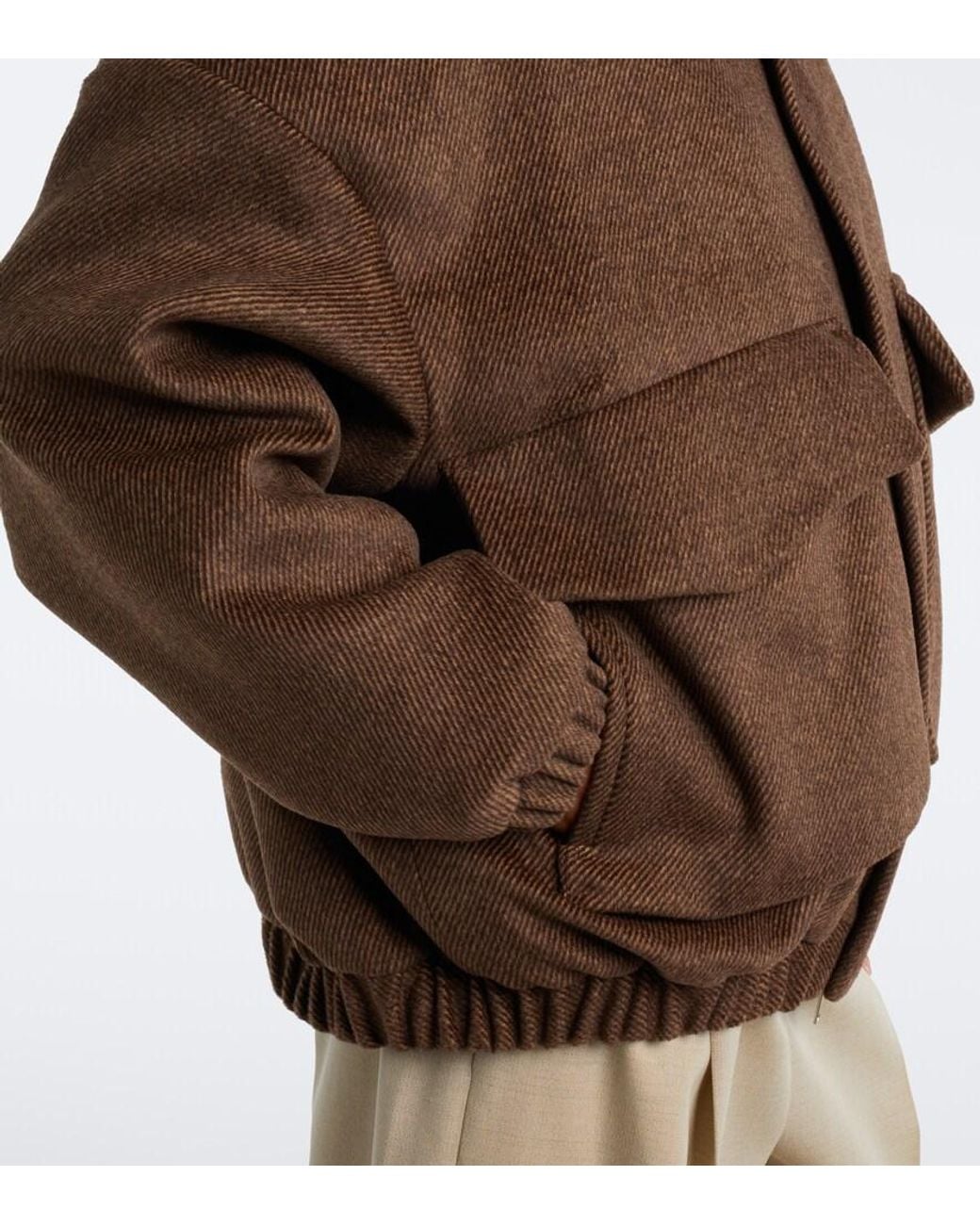 Frankie Shop Brown Elle Blouson Jacket