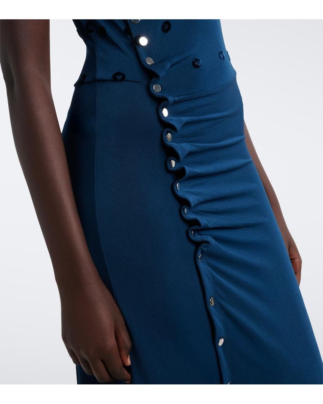 Rabanne Blue Applique Gown
