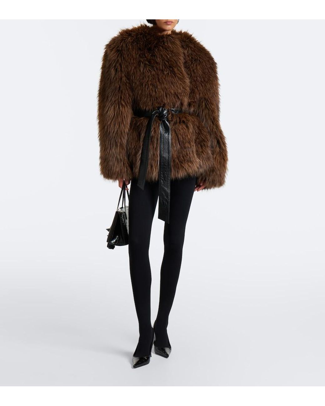 Magda Butrym Brown Belted Jacket