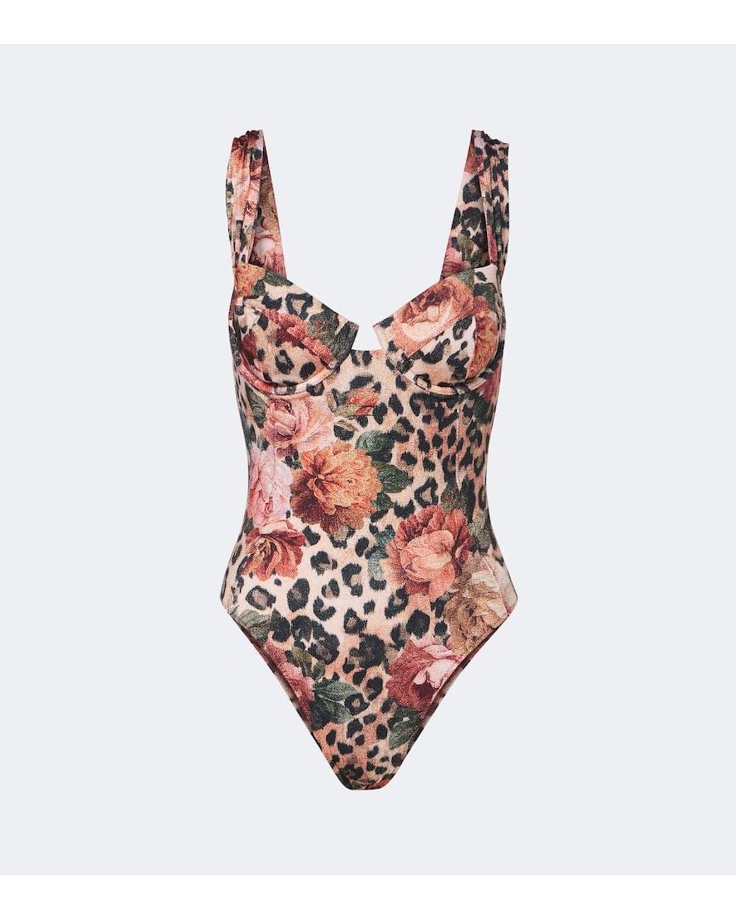 Alexandra Miro White Zella Printed Swimsuit