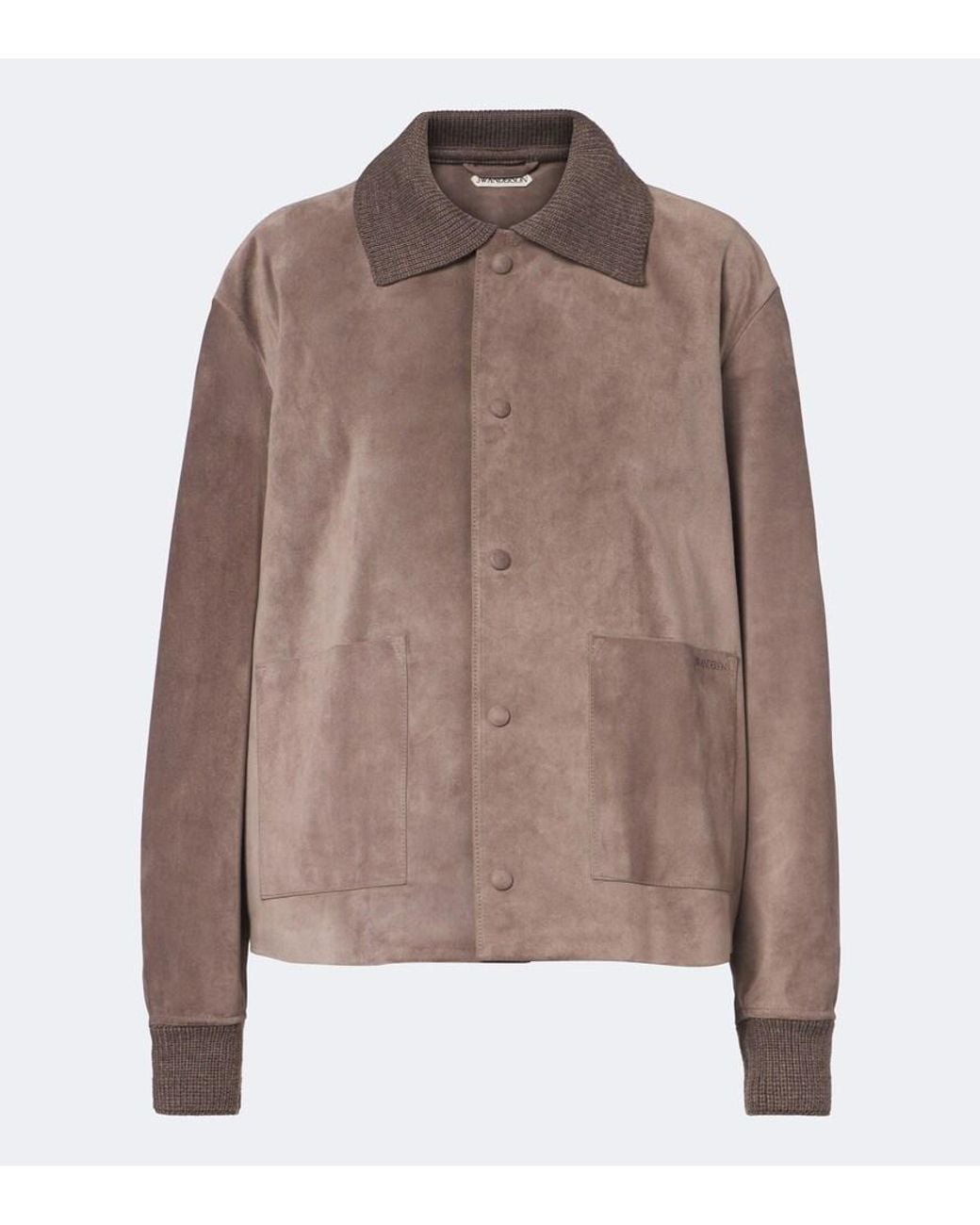 J.W. Anderson Brown Wool-Trimmed Suede Blouson Jacket