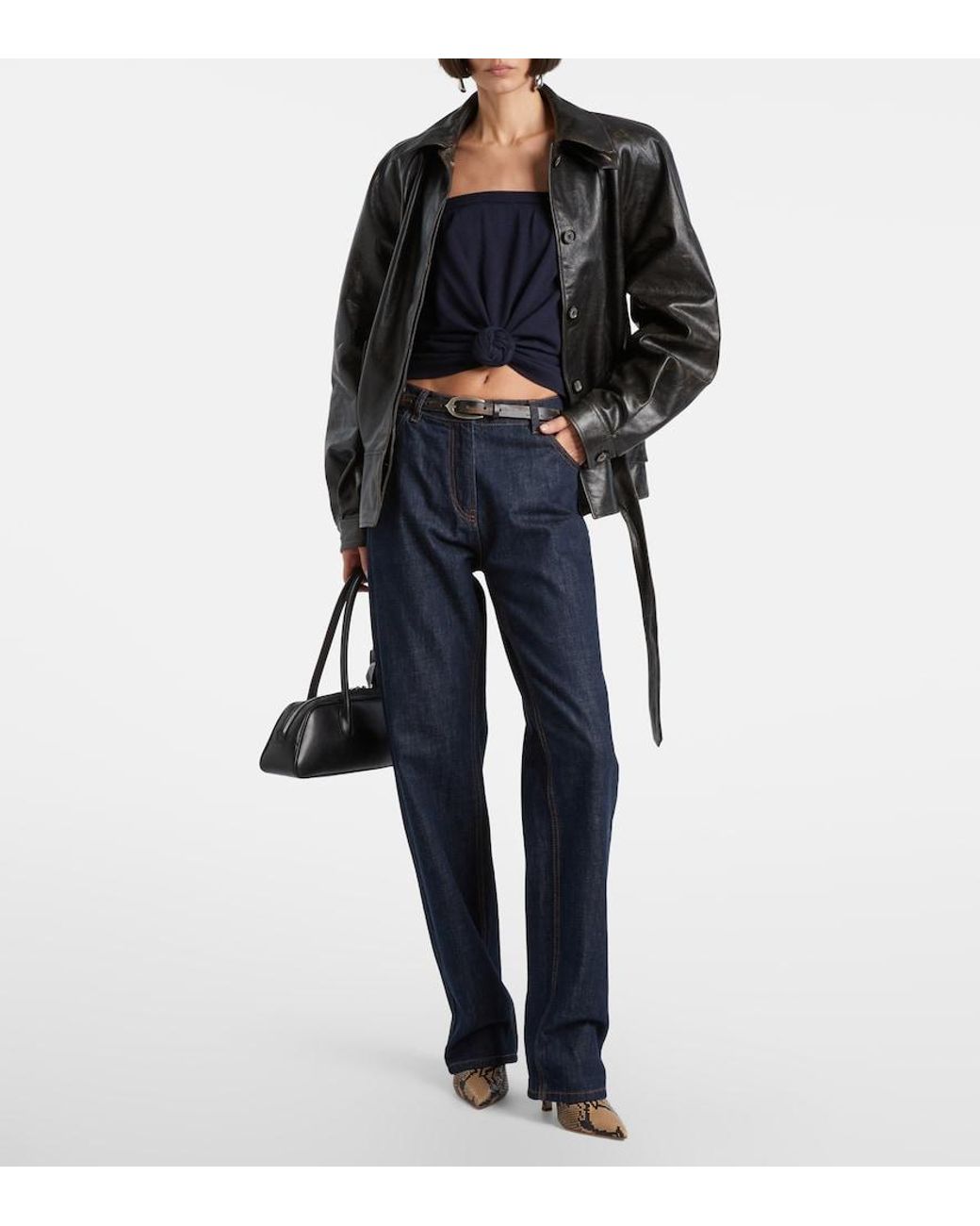 Magda Butrym Blue Wool Top