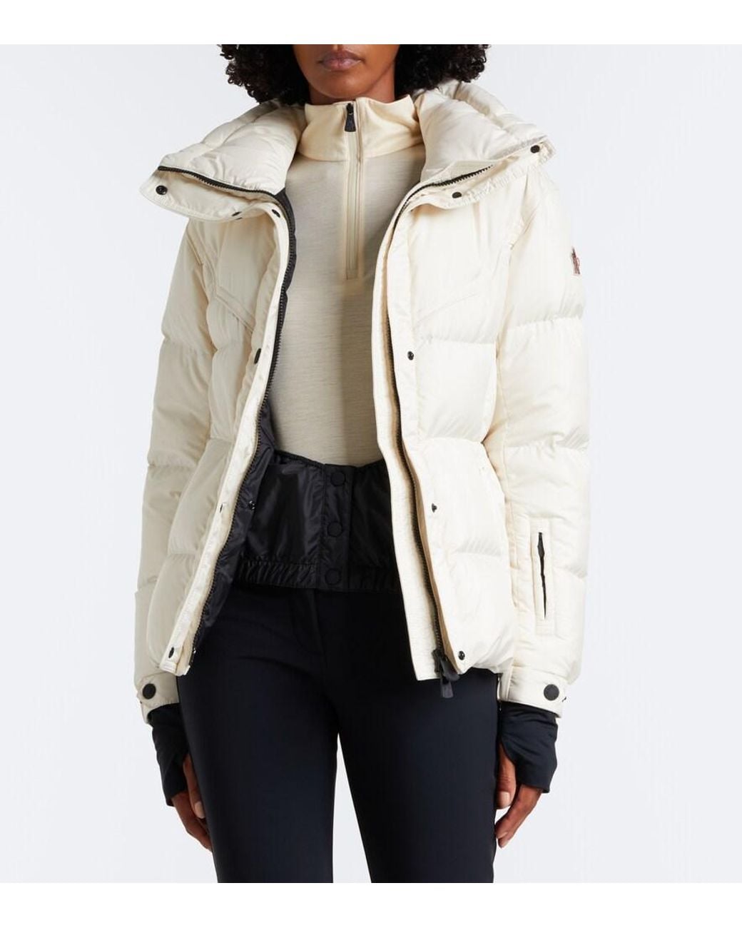 Moncler Natural Karshi Belted Ski Jacket