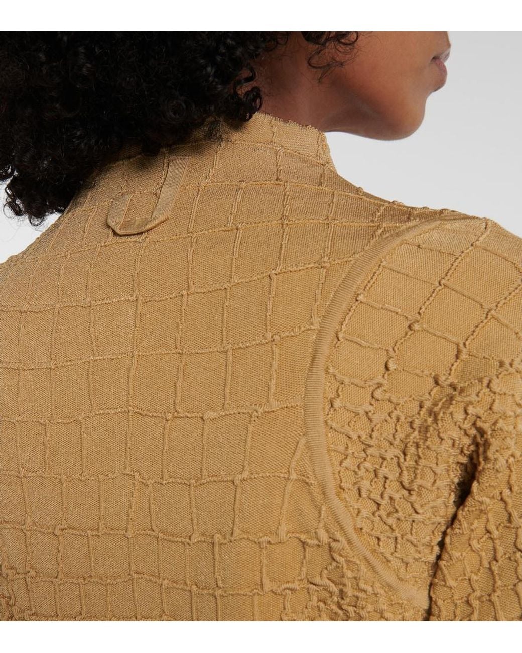Jacquemus Natural Scala Croc-Effect Cardigan