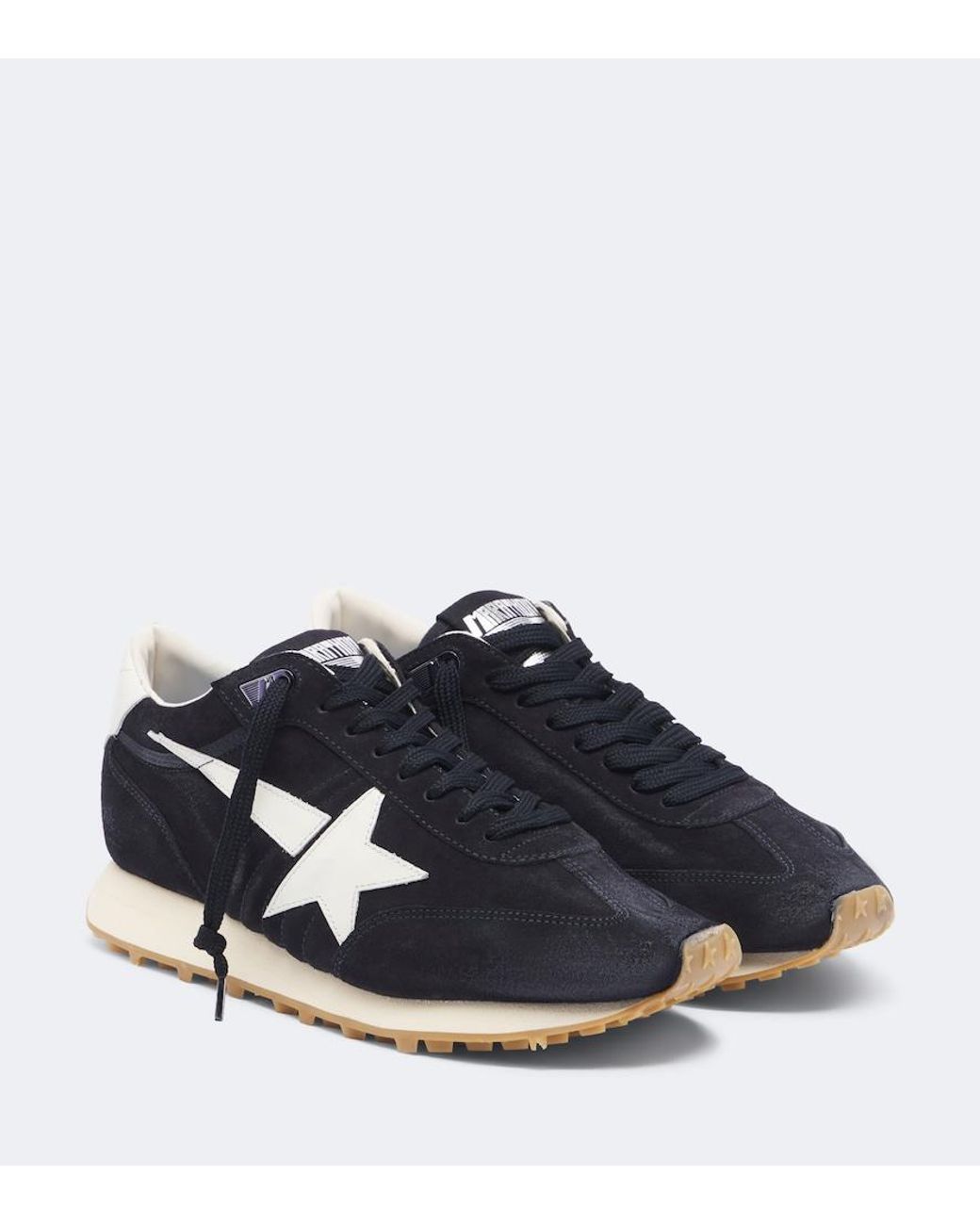 Golden Goose Deluxe Brand Blue Running Marathon Suede Sneakers