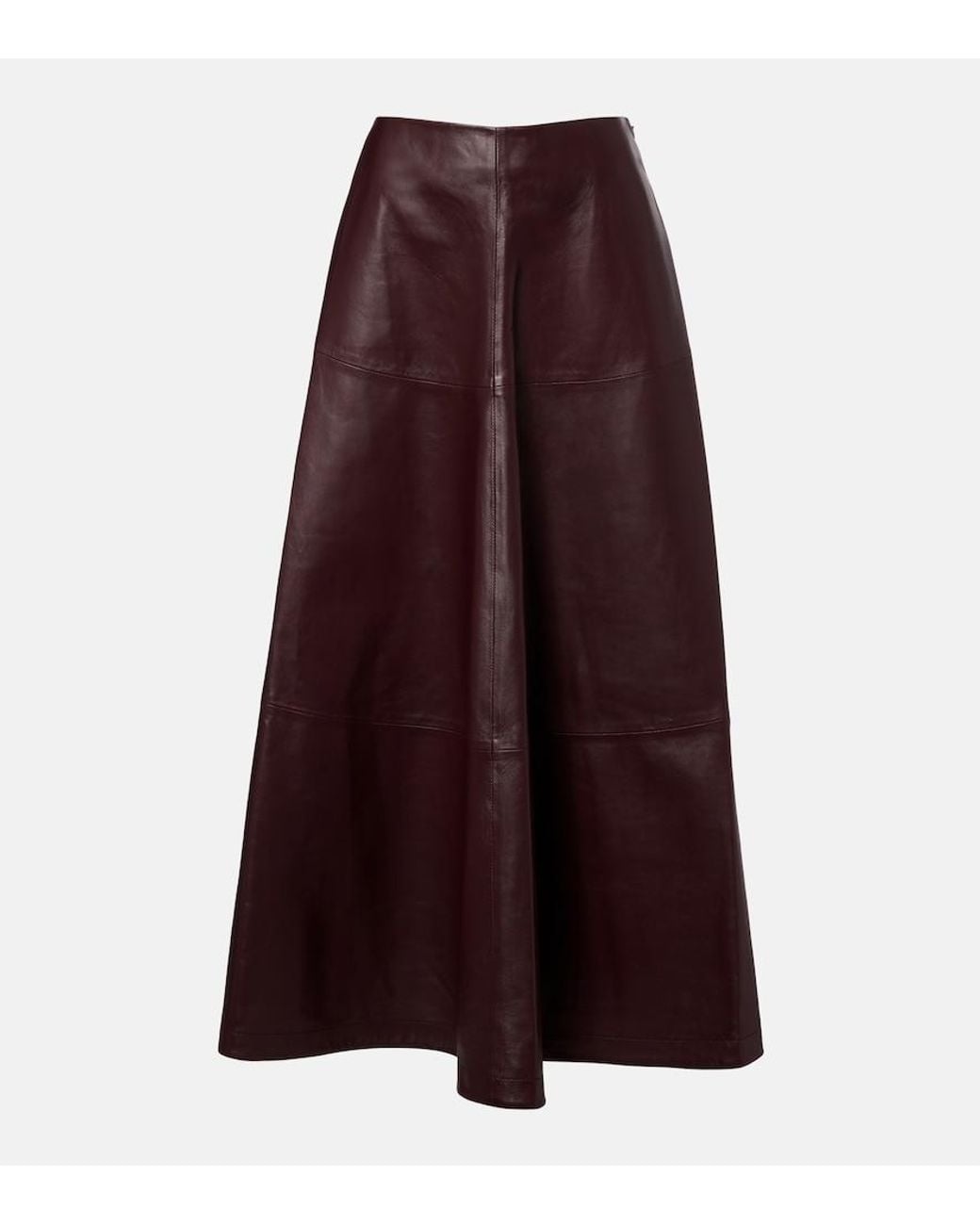 Altuzarra Purple Varda Leather Maxi Skirt