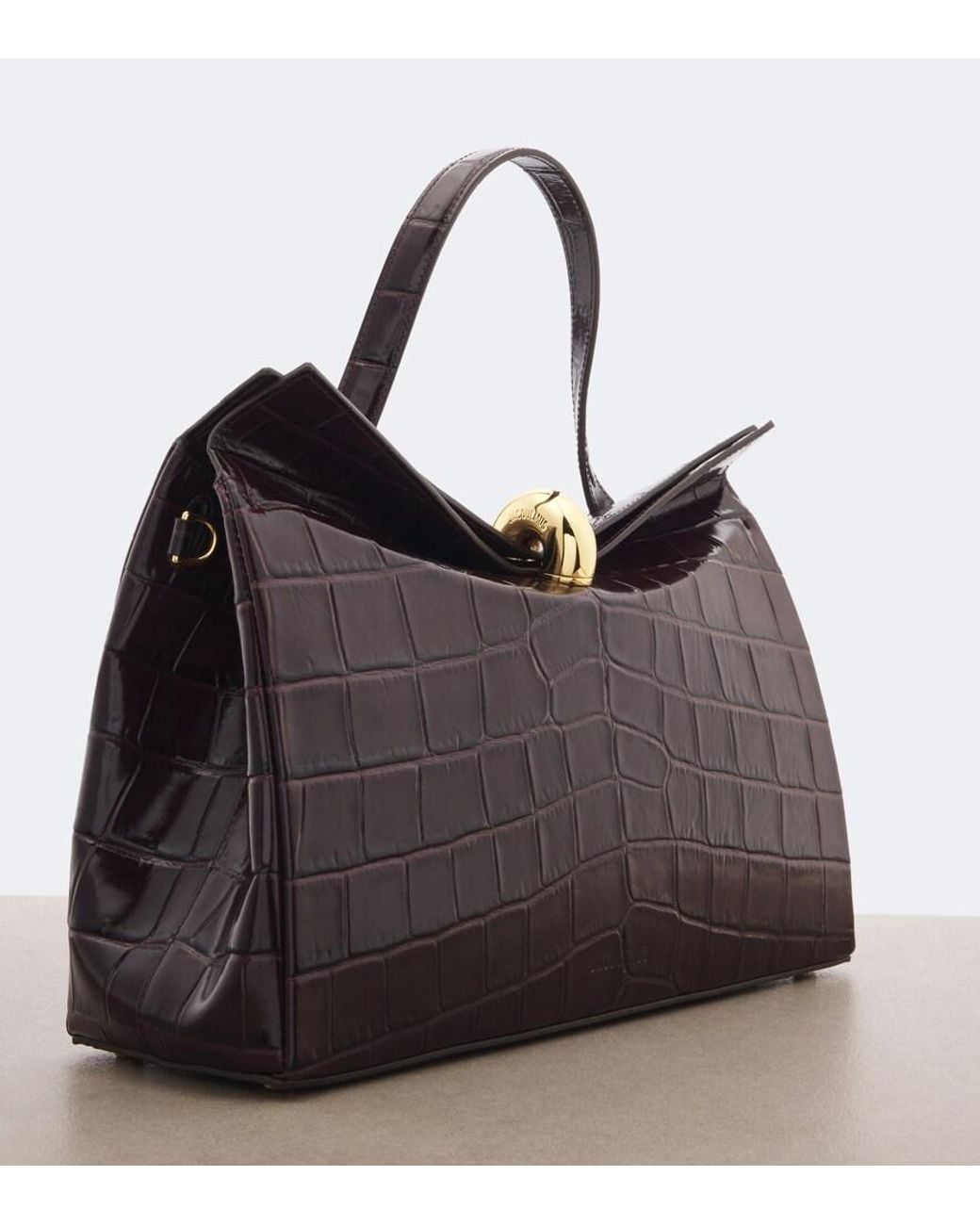 Jacquemus Purple Valerie Medium Leather Top-Handle Bag