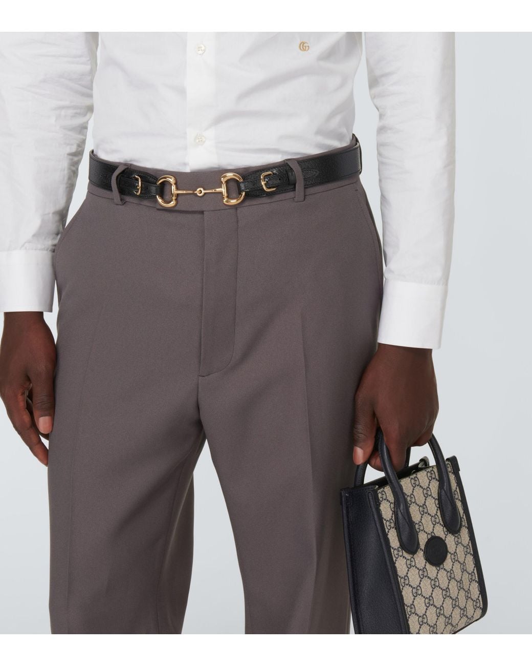 gucci horsebit belt mens